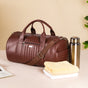 Wanderlust Duffel Bag Brown Large 17x13 Inch