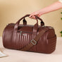 Wanderlust Duffel Bag Brown Large 17x13 Inch