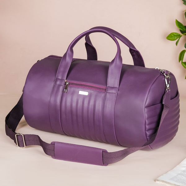 Sporty Gym Duffel Bag Purple Set Of 2