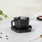 Pentagon Mug with Saucer Black- Tea cup, coffee cup, cup for tea | Cups and Mugs for Office Table & Home Decoration