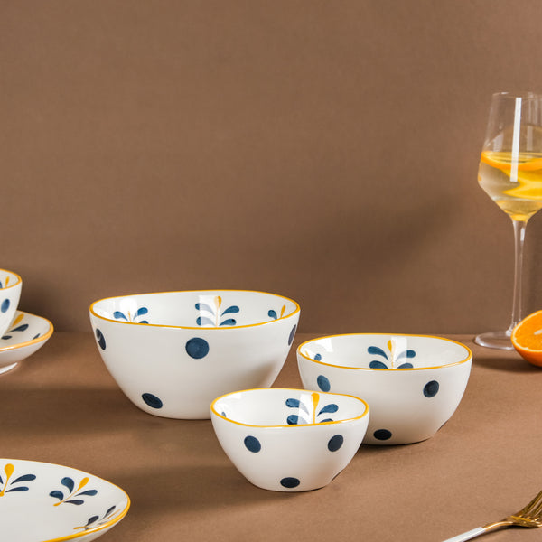 Hana 21 Piece Ceramic Dinner Set For 6