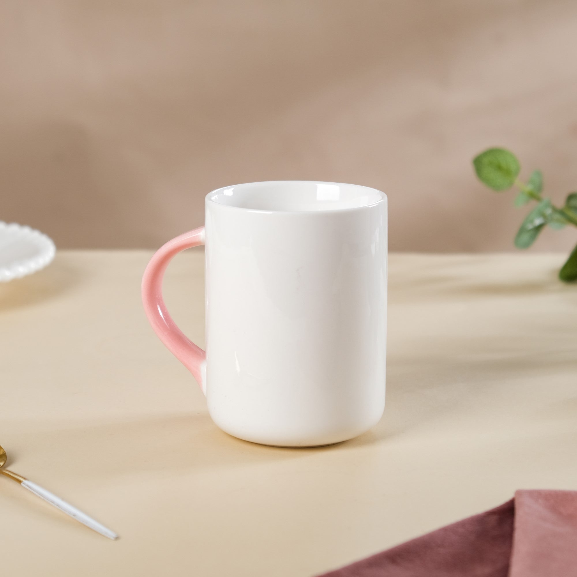 Metallic Pink Ceramic Sublimation Coffee Mug | Same Day Shipping