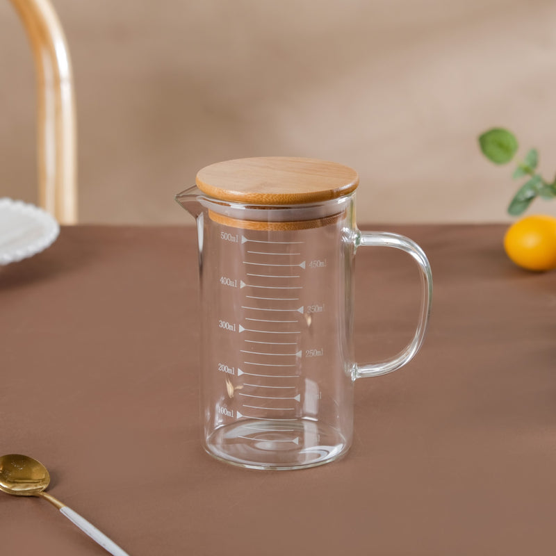 Glass Mug with Lid - Big