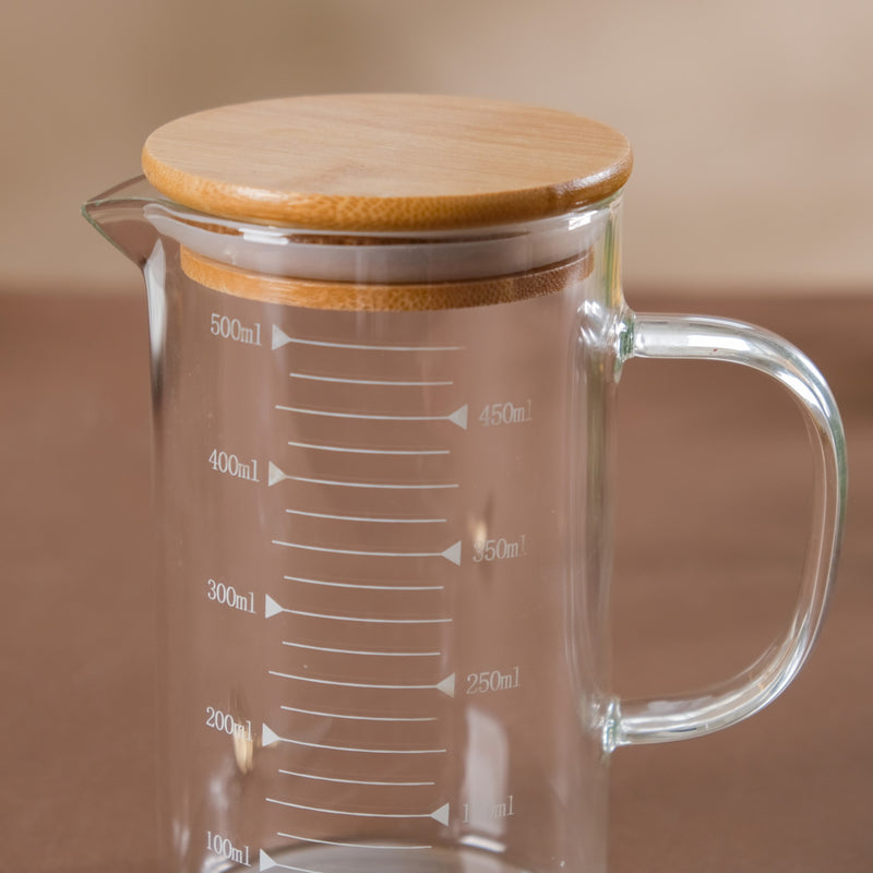 Glass Mug with Lid - Big