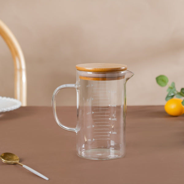 Glass Mug with Lid - Big