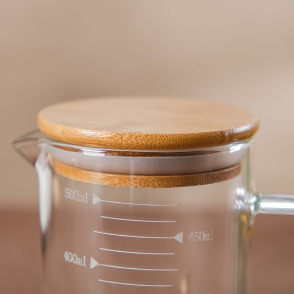 Glass Mug with Lid - Big