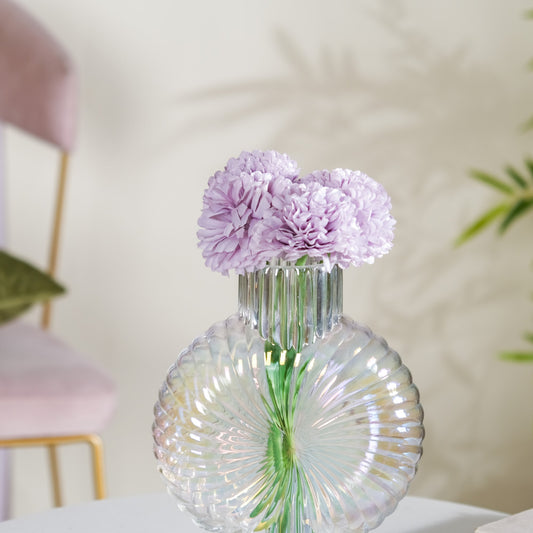 Artificial Flower Chrysanthemum Purple Set Of 5- Artificial flower, faux flower, flower for vase, decorative flowers, artificial plants, fake flowers