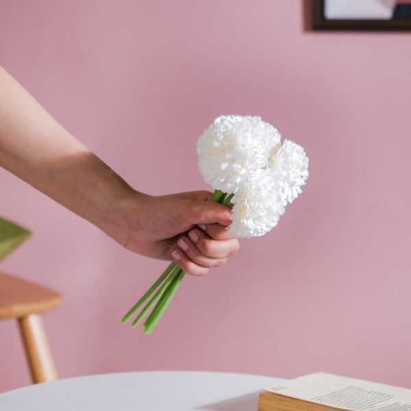 Chrysanthemum White - Artificial flower | Home decor item | Room decoration item