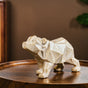 Geometric Bear Showpiece Gold - Bear Showpiece, Gold Bear Decor, Walking Bear Sculpture, Decorative Bear Figurine