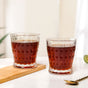 Diamond Patterned Drinking Tumbler Set Of 6 245ml