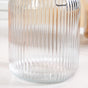 Ribbed Glass Jar With Cliplock Lid Set Of 4 2000ml