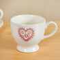 Hearty Ceramic Tea Cup And Saucer Set Of 2 White 200ml