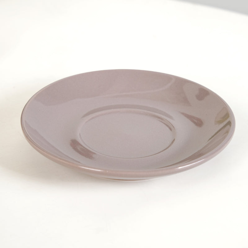 Hearty Ceramic Tea Cup And Saucer Set Of 2 Grey 200ml