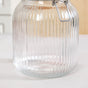 Ribbed Glass Jar With Cliplock Lid Set Of 4 1450ml