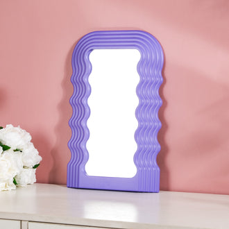 Wavy Decorative Mirror Purple