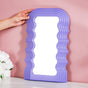 Wavy Decorative Mirror Purple