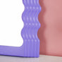 Wavy Decorative Mirror Purple