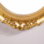 Vintage Oval Wall Mirror Gold