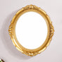 Vintage Oval Wall Mirror Gold