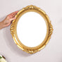 Vintage Oval Wall Mirror Gold