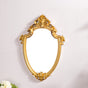 Decorative Gilded Wall Mirror Gold- Decorative Wall Mirror, Shield Mirror, Shield Shaped Mirror, Gold Wall Decor, Decorative Mirror