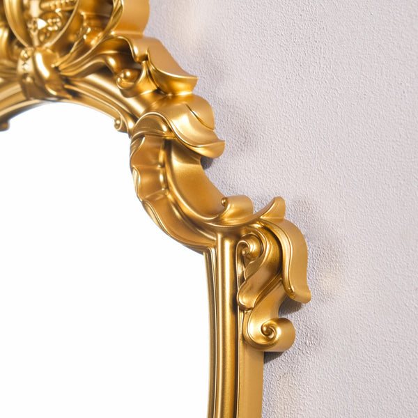 Decorative Shield Wall Mirror Gold