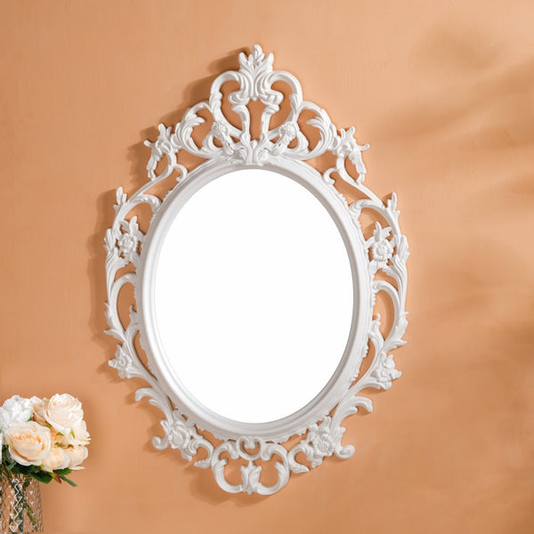 Hanging Wall Mirror White