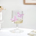 3D Pink Butterfly Borosilicate Wine Glass 250ml