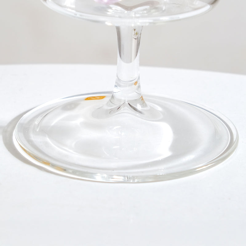 3D Pink Butterfly Borosilicate Wine Glass 250ml