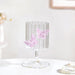 3D Pink Butterfly Ribbed Wine Glass 250ml