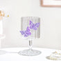 Crystal 3D Butterfly Wine Glass Purple 250ml