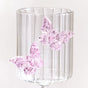 Butterfly Ribbed Wine Glass Pink 250ml