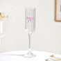Ribbed Champagne Glass With Pink Bow 200ml
