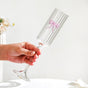 Ribbed Champagne Glass With Pink Bow 200ml