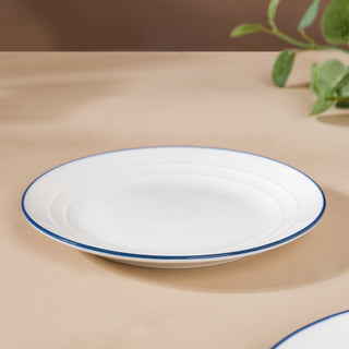 Riona Ceramic Plate For Snacks White 8 Inch