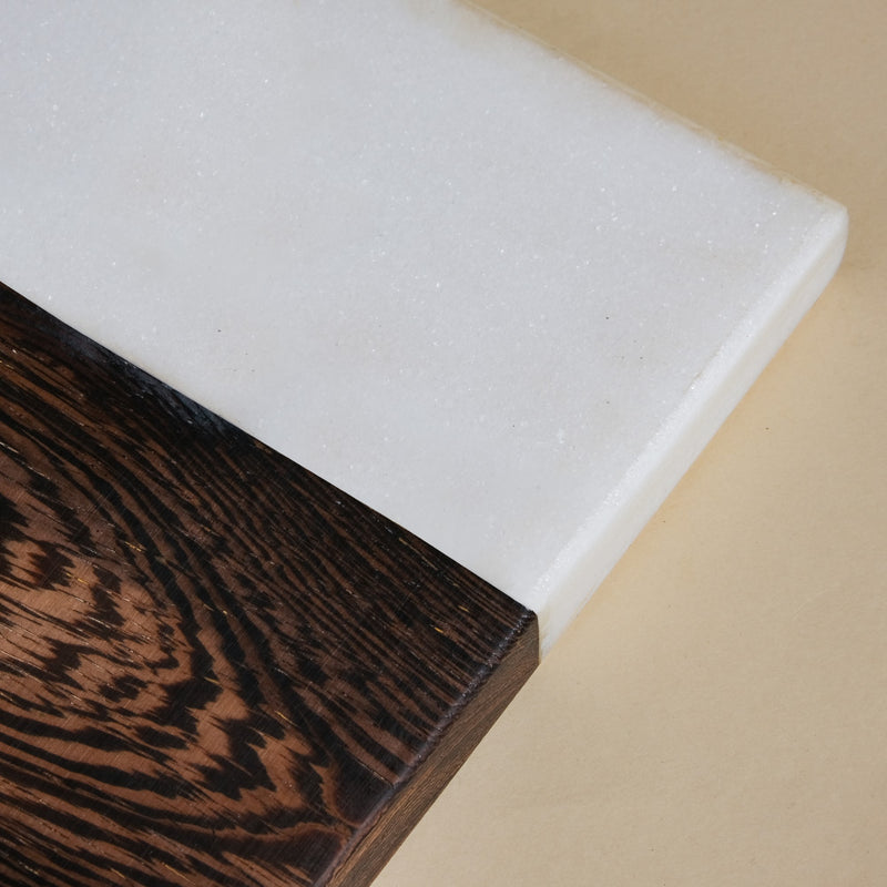 Small Marble And Wood Cheese Board - Cheese platter, serving platter, food platters | Plates for dining & home decor