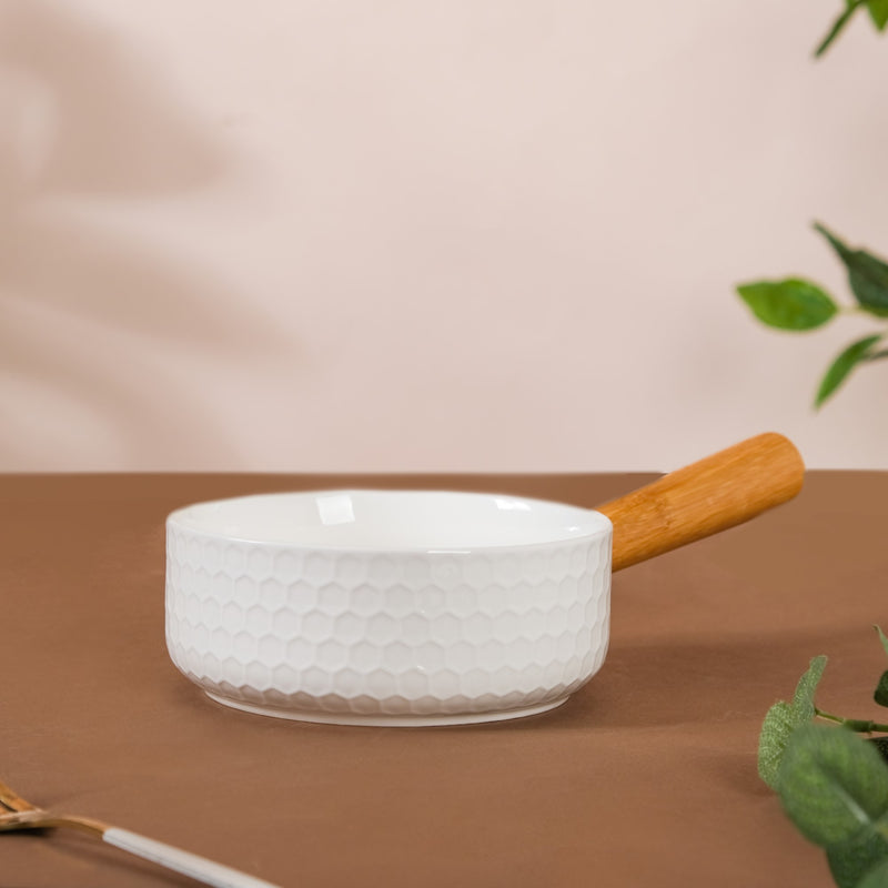 Honeycomb Bowl with Handle - Serving bowls, noodle bowl, snack bowl, curry bowl | Bowls for dining & home decor