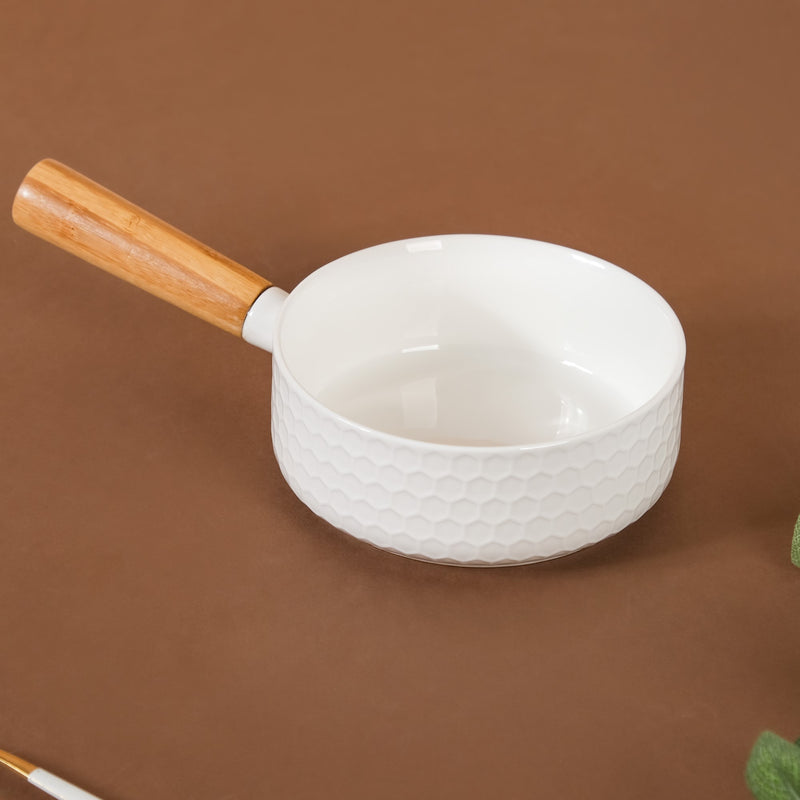 Honeycomb Bowl with Handle - Serving bowls, noodle bowl, snack bowl, curry bowl | Bowls for dining & home decor