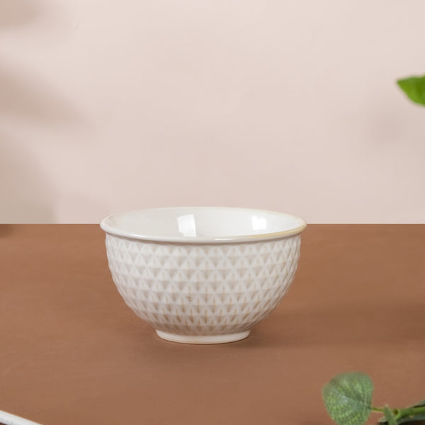 Chevron Ceramic Bowl 300 ml - Bowl,ceramic bowl, snack bowls, curry bowl, popcorn bowls | Bowls for dining table & home decor