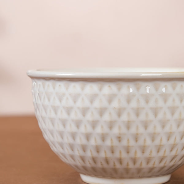 Chevron Ceramic Bowl 300 ml - Bowl,ceramic bowl, snack bowls, curry bowl, popcorn bowls | Bowls for dining table & home decor