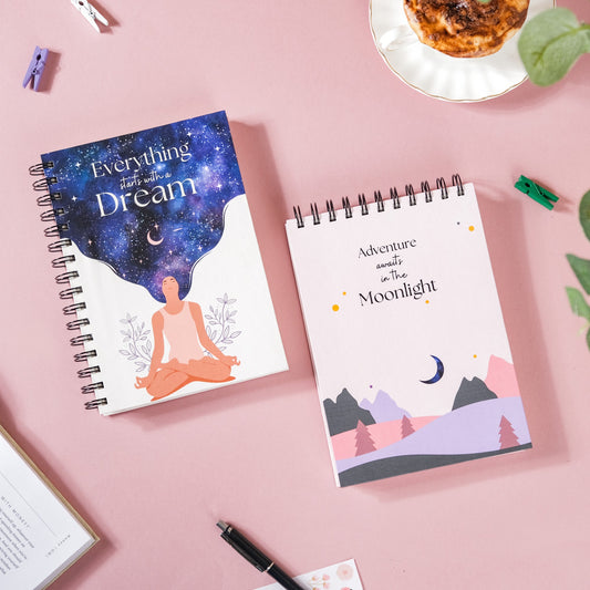 Dreamy Productivity Planner & Notepad Set 8x6 Inch