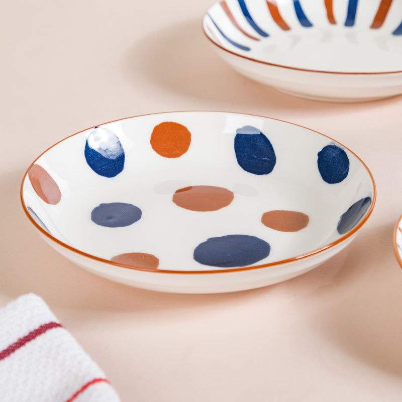 Meraki Ceramic Side Dish - Serving plate, snack plate, dessert plate | Plates for dining & home decor