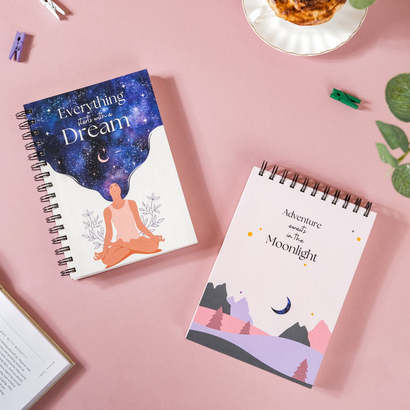 Dreamy Productivity Planner & Notepad Set 8x6 Inch