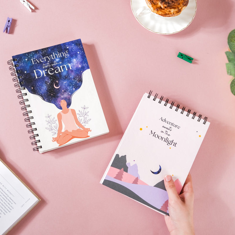 Dreamy Productivity Planner & Notepad Set 8x6 Inch