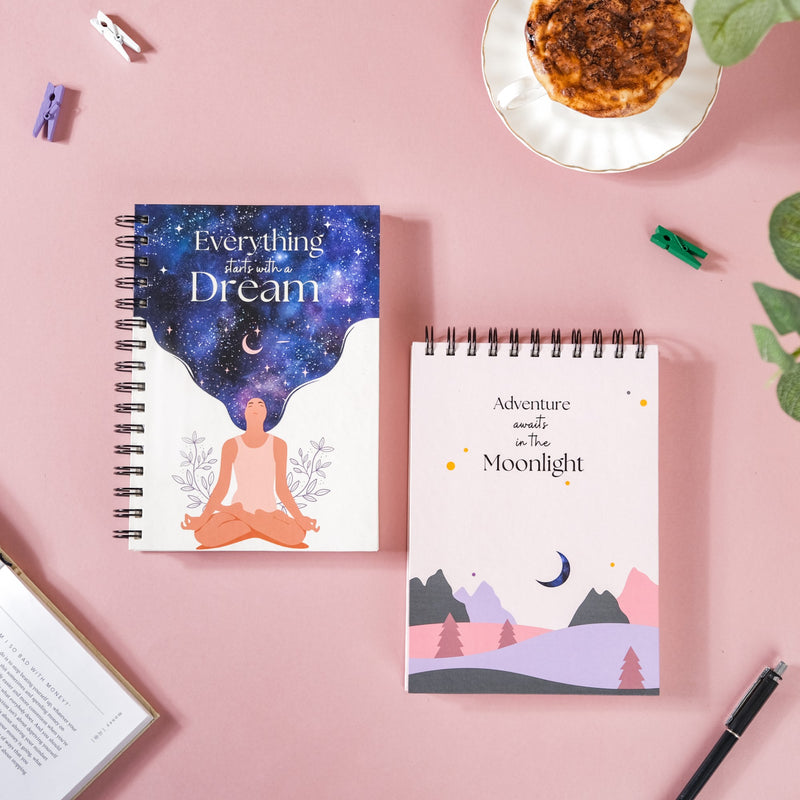 Dreamy Productivity Planner & Notepad Set 8x6 Inch