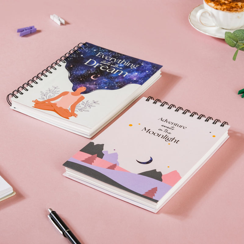 Dreamy Productivity Planner & Notepad Set 8x6 Inch