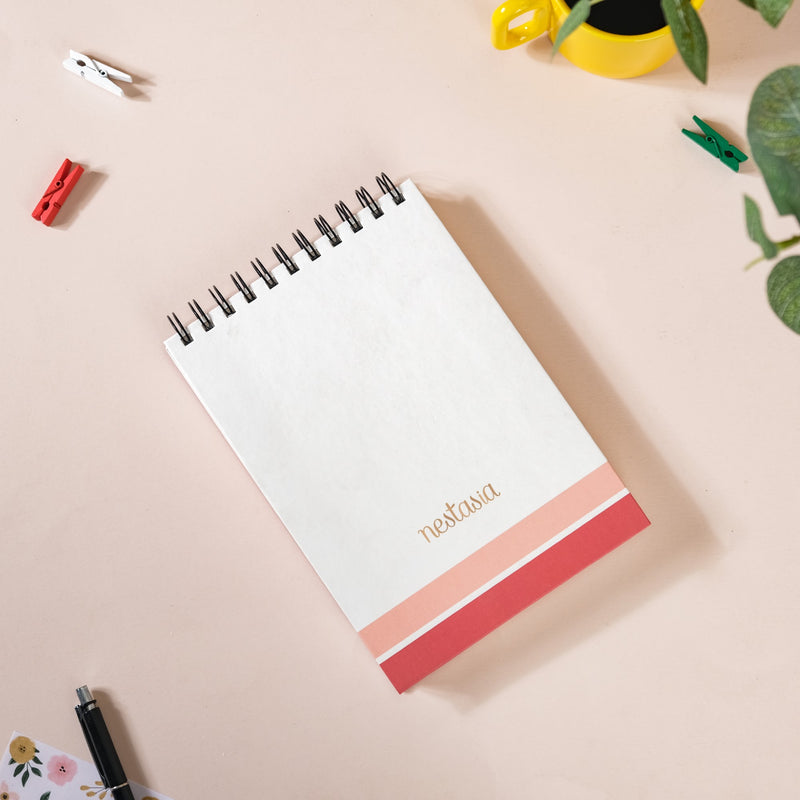 Printed Hardbound Planner And Notepad Set 8x6 Inch