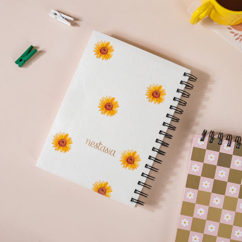 Floral Undated Planner & Notepad Set 8x6 Inch
