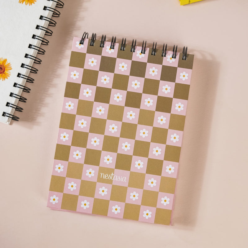Floral Undated Planner & Notepad Set 8x6 Inch
