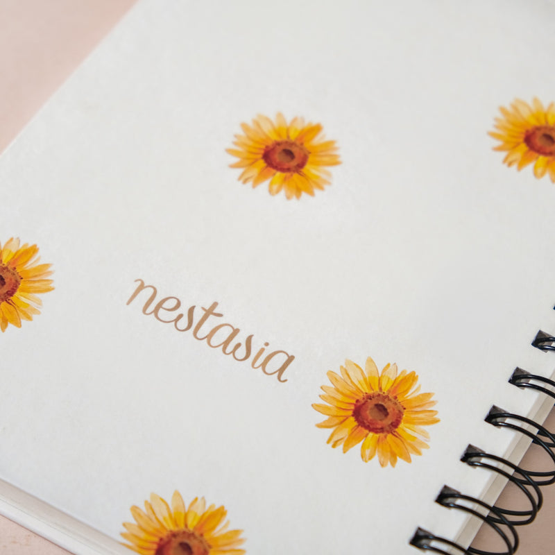 Floral Undated Planner & Notepad Set 8x6 Inch